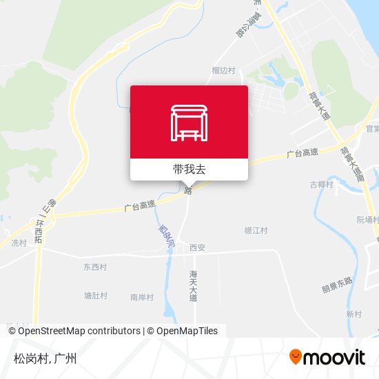 松岗村地图