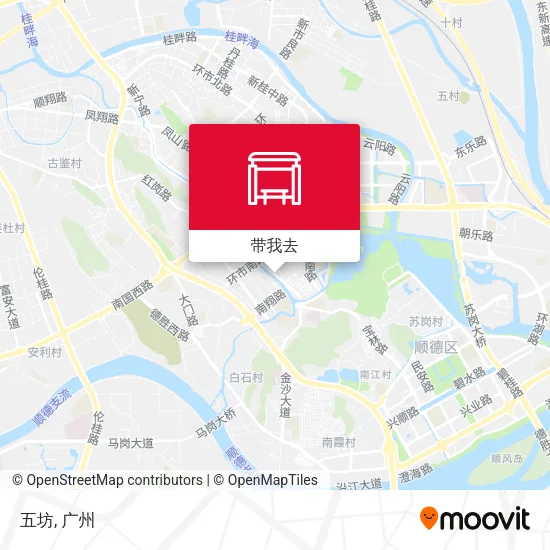 五坊地图