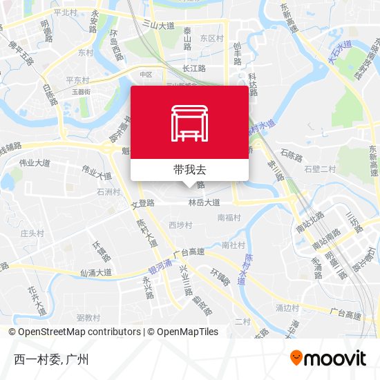 西一村委地图
