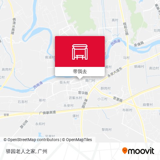 驿园老人之家地图