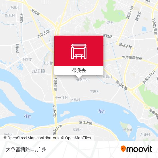 大谷斋塘路口地图