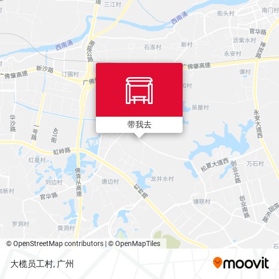 大榄员工村地图
