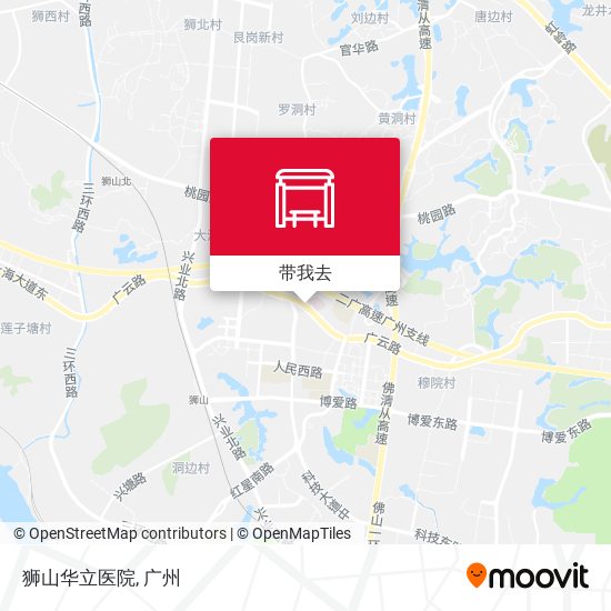 狮山华立医院地图