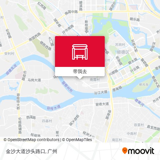 金沙大道沙头路口地图