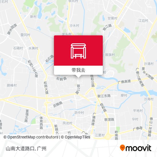 山南大道路口地图