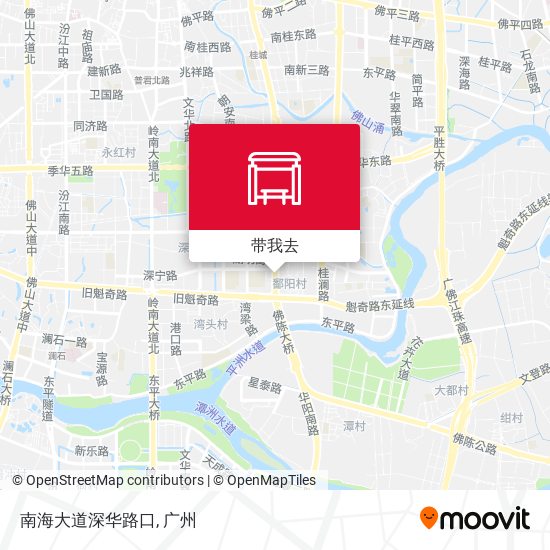 南海大道深华路口地图