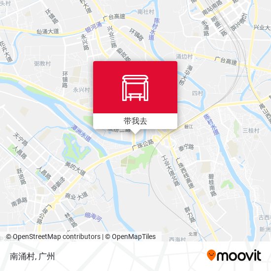 南涌村地图