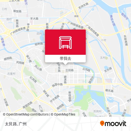 太艮路地图