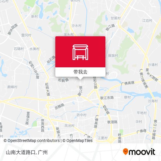 山南大道路口地图