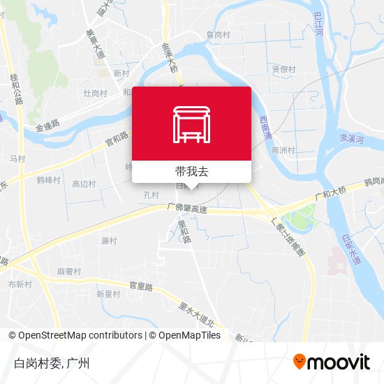 白岗村委地图