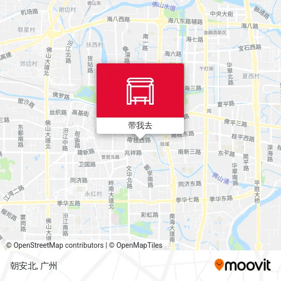 朝安北地图