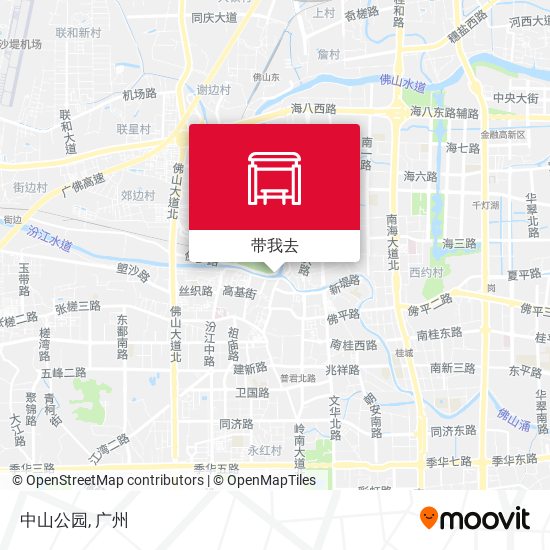 中山公园地图
