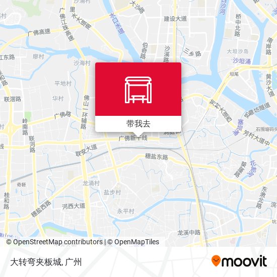 大转弯夹板城地图