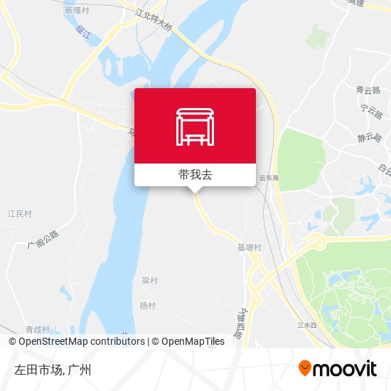 左田市场地图