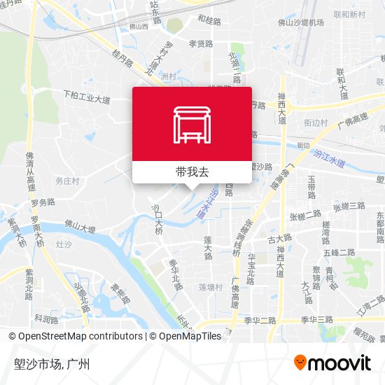 塱沙市场地图