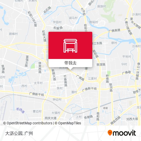 大沥公园地图