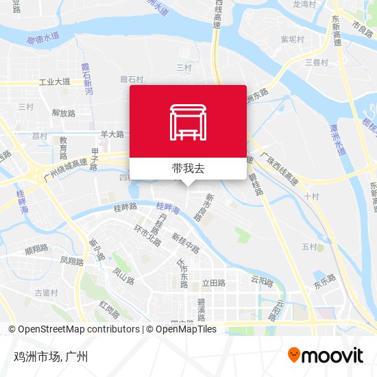 鸡洲市场地图