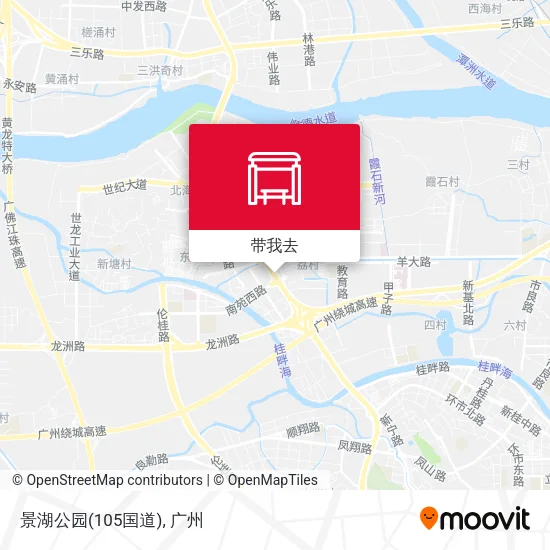 景湖公园(105国道)地图