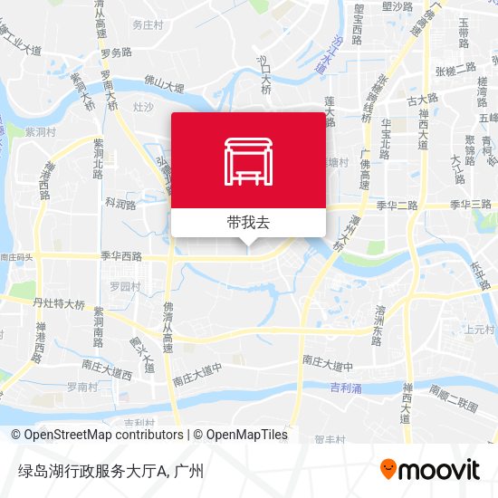 绿岛湖行政服务大厅A地图