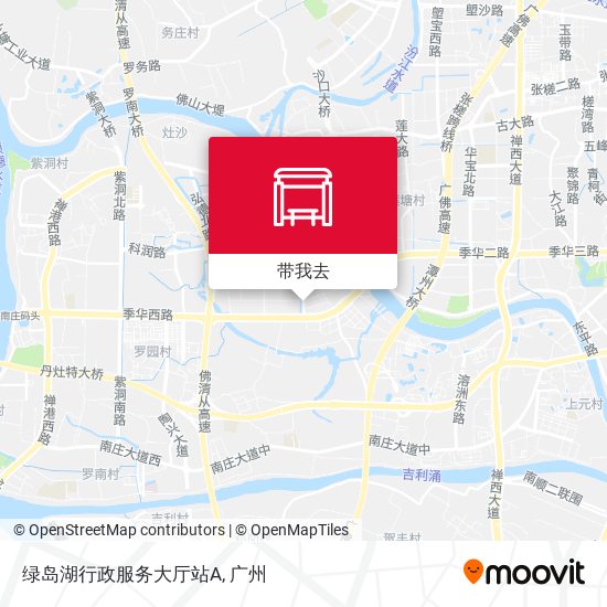 绿岛湖行政服务大厅站A地图