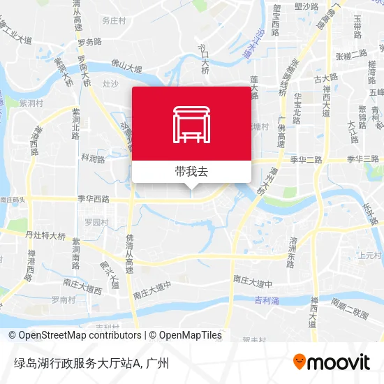 绿岛湖行政服务大厅站A地图