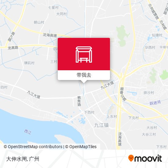 大伸水闸地图