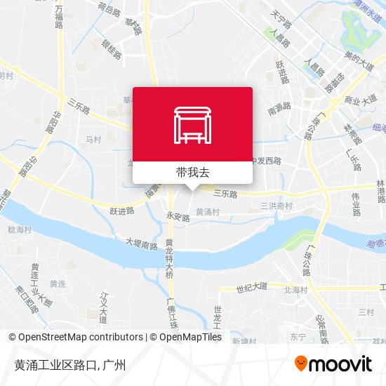 黄涌工业区路口地图