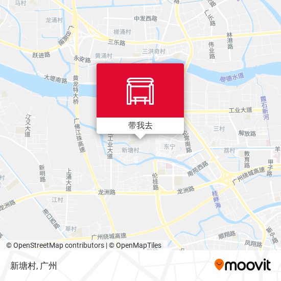 新塘村地图