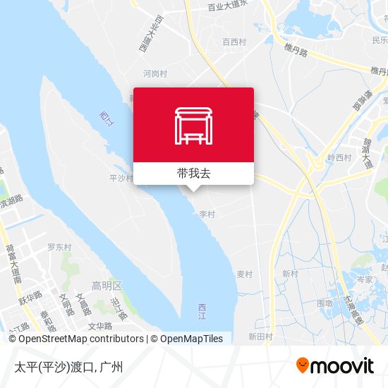 太平(平沙)渡口地图
