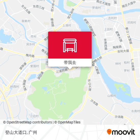 登山大道口地图