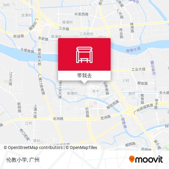 伦教小学地图