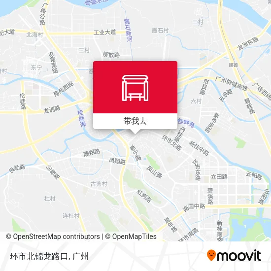 环市北锦龙路口地图