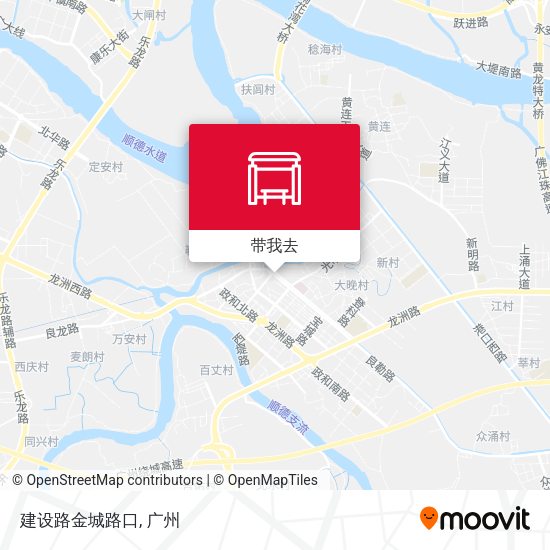 建设路金城路口地图