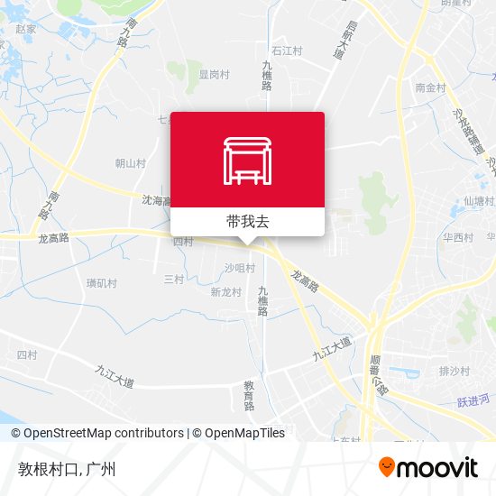 敦根村口地图