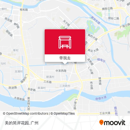 美的简岸花园地图