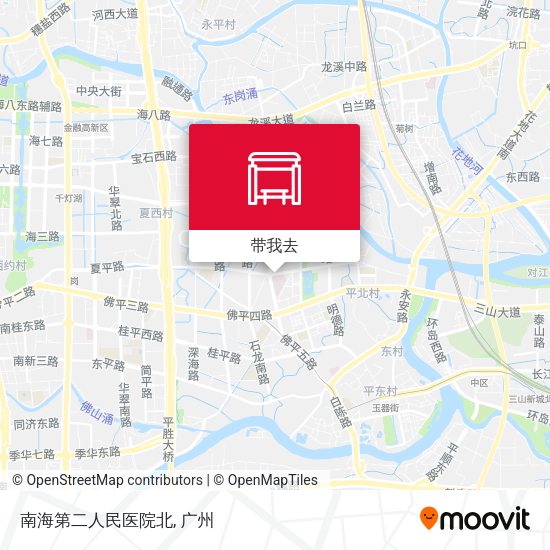 南海第二人民医院北地图