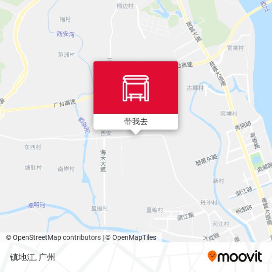 镇地江地图