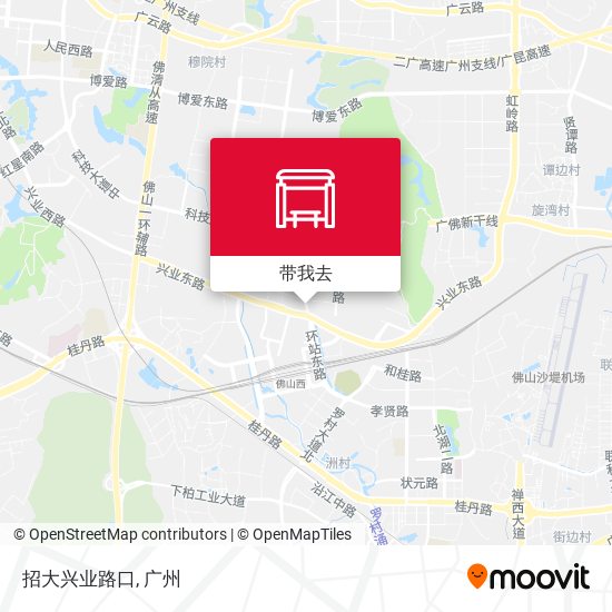 招大兴业路口地图