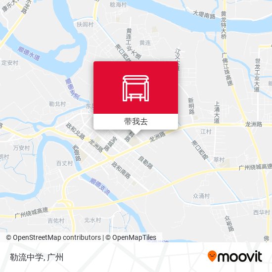 勒流中学地图