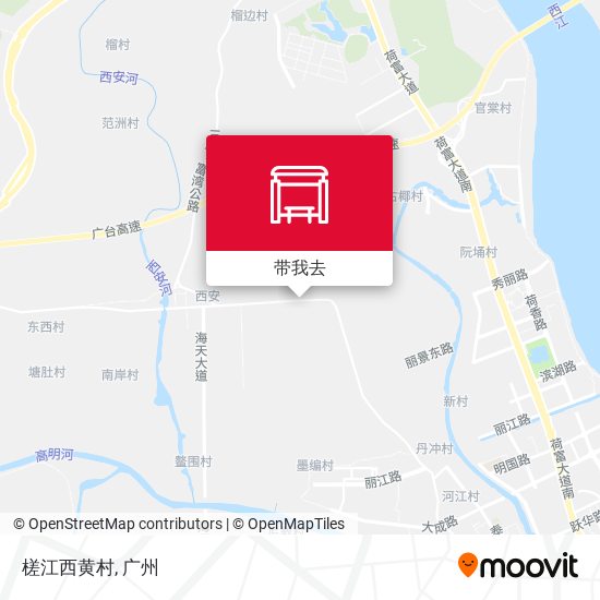 槎江西黄村地图