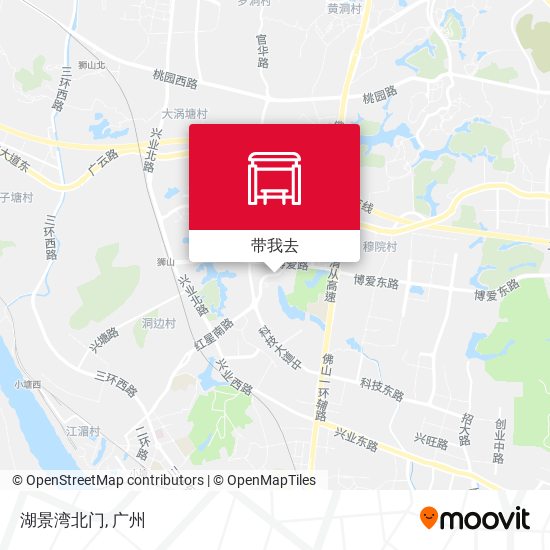 湖景湾北门地图