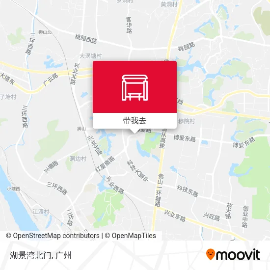 湖景湾北门地图
