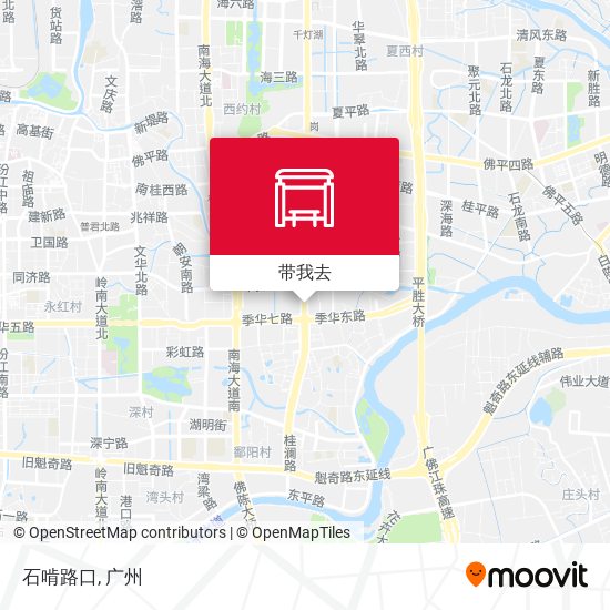 石啃路口地图