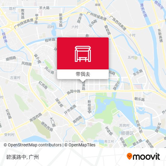 碧溪路中地图