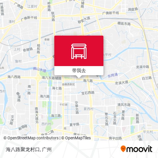 海八路聚龙村口地图