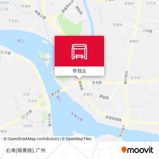 右滩(顺番路)地图