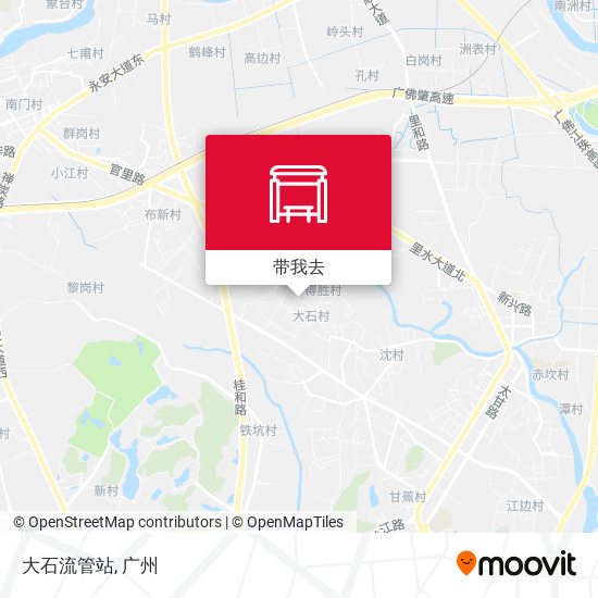 大石流管站地图