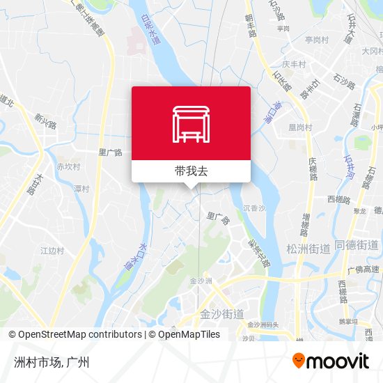 洲村市场地图