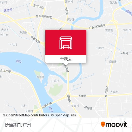 沙涌路口地图