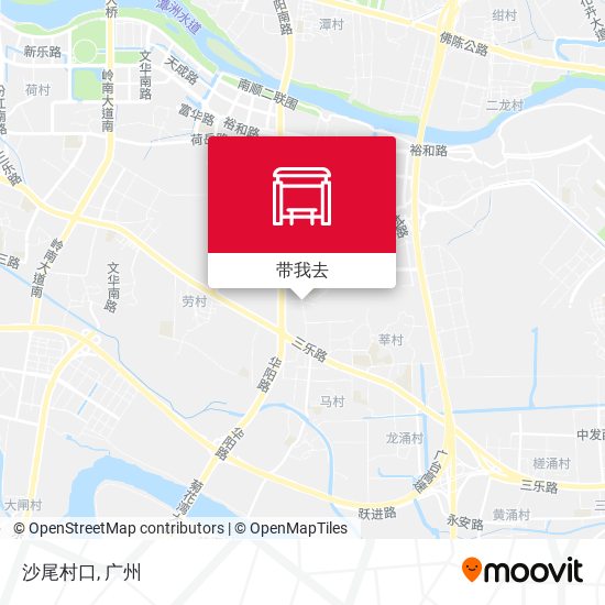 沙尾村口地图